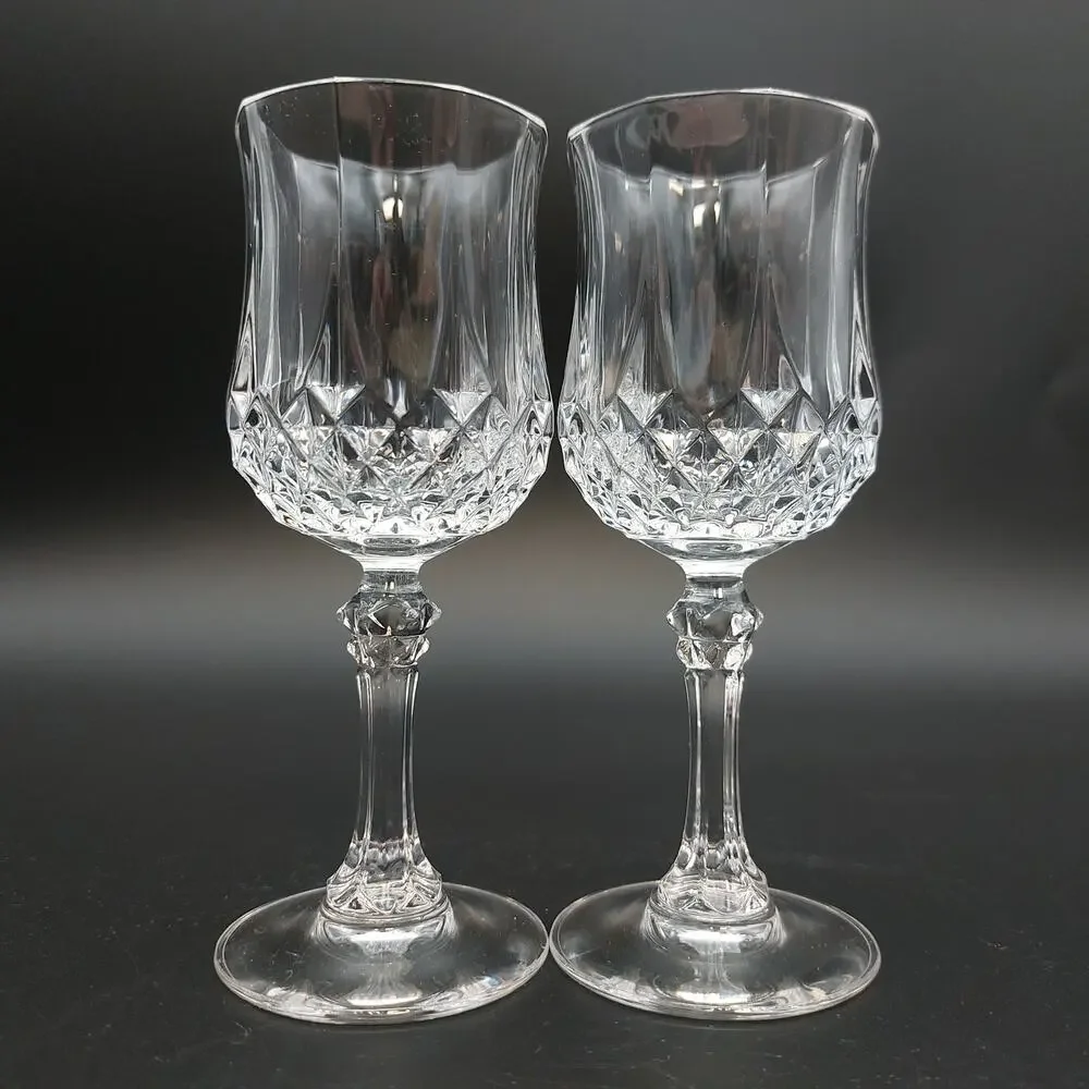Set of 2 Cristal dArques Longchamp Cordial Glasses 4.5
